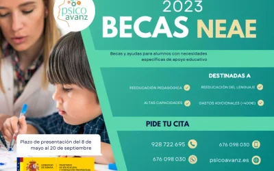 Becas NEAE 2023 con Psicoavanz